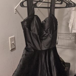 Unique Vintage black swing dress